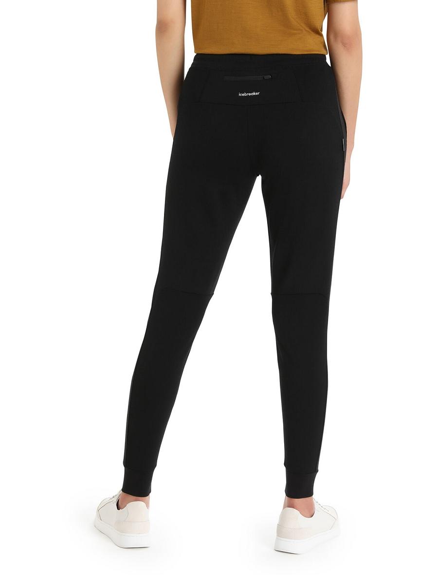 Black Icebreaker ZoneKnit™ Merino Women's Jogger | AU 1556ZUTG